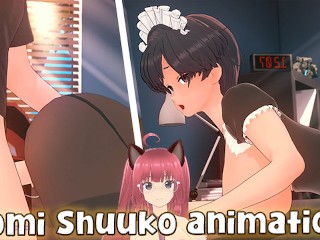 Komi Shuuko gives herself to her neighbor to get her pregnant (Giddora animation) - Jazziuu