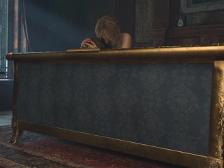 RE4 remake NSFW (Ashley and ADA and Leon) jumping and Humping