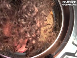 Beatrice Segreti VIENE SCOPATA A PECORINA mentre fa la lavatrice, le ha sborrato addosso