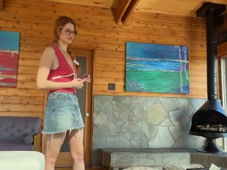 fucking my nerdy coworker at my boss's house