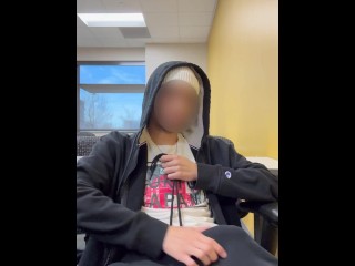 Jerking off in Empty Classroom