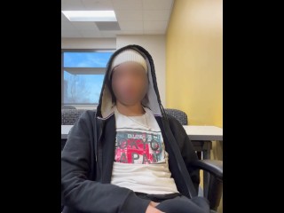 Jerking off in Empty Classroom