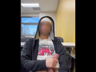 Jerking off in Empty Classroom