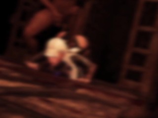 White haired slut likes getting fucked [3d Hentai]