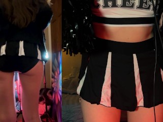 ASMR Cheerleader Gives You Positive Affirmations 📣 front & back view
