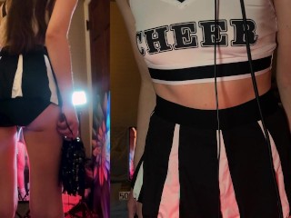 ASMR Cheerleader Gives You Positive Affirmations 📣 front & back view