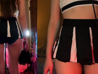 ASMR Cheerleader Gives You Positive Affirmations 📣 front & back view