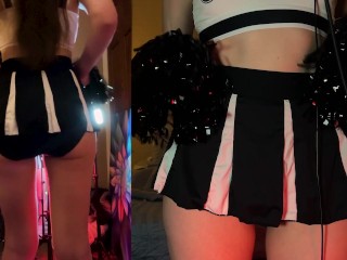 ASMR Cheerleader Gives You Positive Affirmations 📣 front & back view