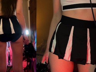 ASMR Cheerleader Gives You Positive Affirmations 📣 front & back view