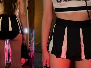 ASMR Cheerleader Gives You Positive Affirmations 📣 front & back view