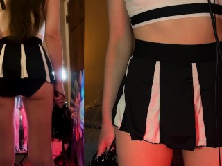 ASMR Cheerleader Gives You Positive Affirmations 📣 front & back view