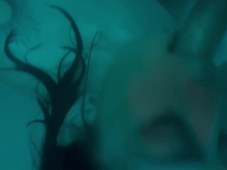 model worships his dick close up pov