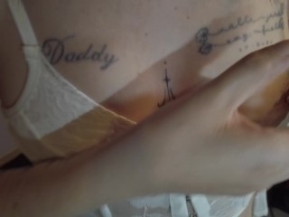 massive facial cum covered young pretty slut showers gorgeous face POV close xxx