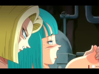 Bulma Adventure 4 - Part 3 - Bulma And Android 18 Lesbian Fingering Fun By LoveSkySan69
