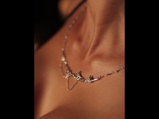 Luxurious Monika Fox Poses In Sexy Black Bodysuit And Fur Coat With Jewelry