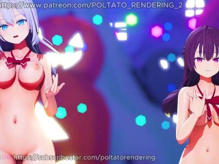 【MMD ロシデレ 4K60fps】《Alisa Kujou (アリサ・九条) Yuki Suou (周防 有希)》~《HIMEHINA『キスキツネ』 kiss kitsune》