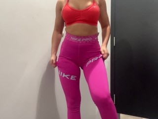 4 Hot leggings Nike Pro Compilation with Perfect ass of a Beautiful fitness model