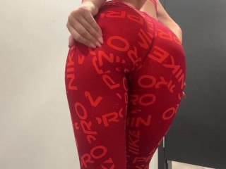 4 Hot leggings Nike Pro Compilation with Perfect ass of a Beautiful fitness model