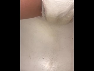 Soaking my diaper while smoking