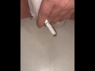 Soaking my diaper while smoking