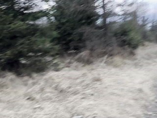 Outdoor Pissing & Risky Wank – My Small 11cm Dick Almost Exposed to Tourists!