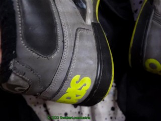 Cumshot on BFs worn osiris nyc shoes and mx jersey