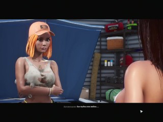 Real Life Sunbay STA 5 parody, girls walk around the city with bare breasts