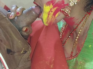 Holi special dever bhabhi colour full sex Beautiful bhabhi Holi Sex