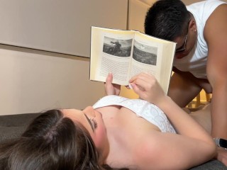 imagine being fucking while reading a book