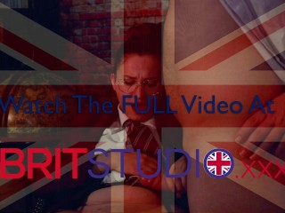 Hot Redhead Student Jerks Cock Over Her Tight Pussy