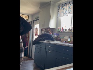 Bf waited outside while I knocked her up