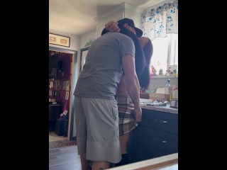 Bf waited outside while I knocked her up