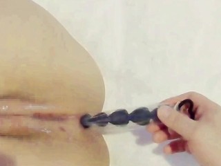 NTR彼氏持ちの変態キャバ嬢のアナル開発日記DAY2-1「あぁーお尻に入ってくるぅぅ」初めてのアナルバイブ挿入