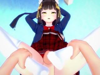 POV Hentai Footjob from Nagato from Azur Lane