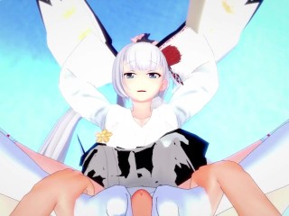 POV Hentai Footjob from Shoukaku from Azur Lane