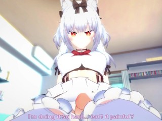 POV Hentai Footjob from Yukikaze from Azur Lane