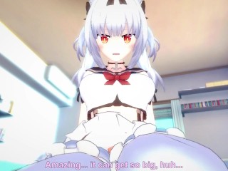 POV Hentai Footjob from Yukikaze from Azur Lane