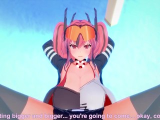 POV Hentai Footjob from Bremerton from Azur Lane