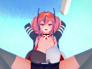 POV Hentai Footjob from Bremerton from Azur Lane