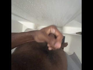 Stroking my bbc in the shower (nut vid)