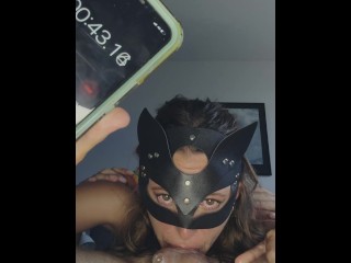 practicing for regional cock sucker championships