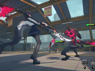 Ellen Joe (school outfit) ryona - Zenless Zone Zero