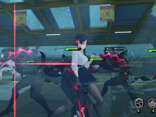 Ellen Joe (school outfit) ryona - Zenless Zone Zero