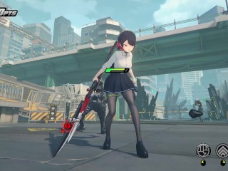 Ellen Joe (school outfit) ryona - Zenless Zone Zero