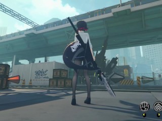 Ellen Joe (school outfit) ryona - Zenless Zone Zero