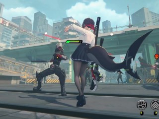 Ellen Joe (school outfit) ryona - Zenless Zone Zero