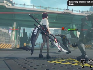 Ellen Joe (school outfit) ryona - Zenless Zone Zero