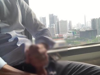 【孤独のオナニ（女性専用・オナニー鑑賞用）】海外出張ホテルで昼間のオナニー！スマホ個撮 | スーツ | イケオジ | リアル鑑賞も◎