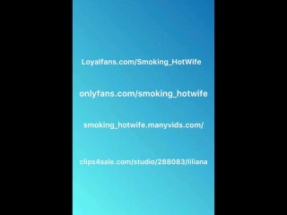 Smoking cigarettes  Goddess PoV Nylon