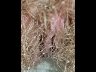 Mega Close up Fart and Piss on Your Face by Hairy Pussy
